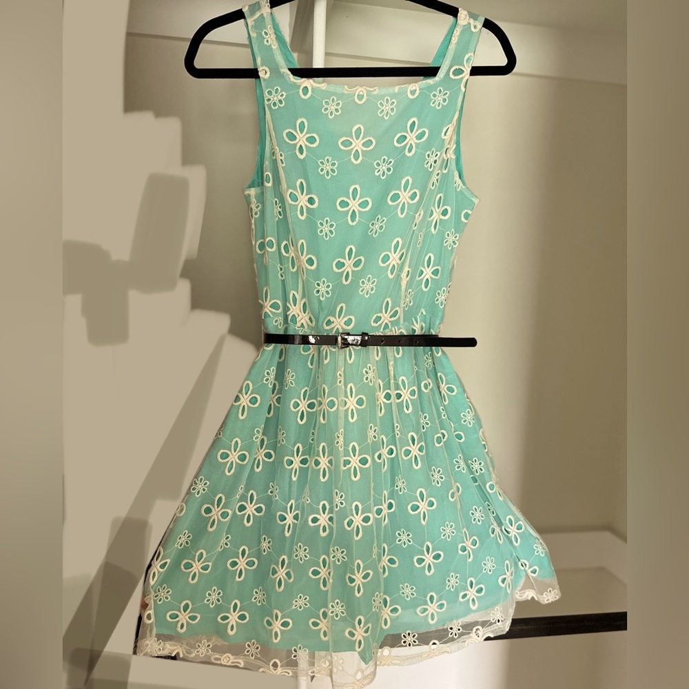 Light teal dress